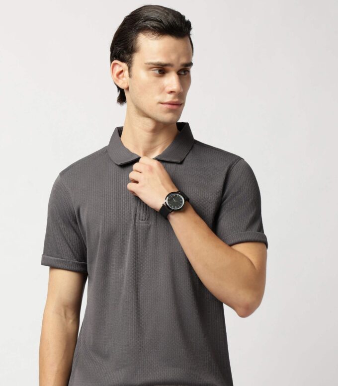 Cynder Grey Ease Polo